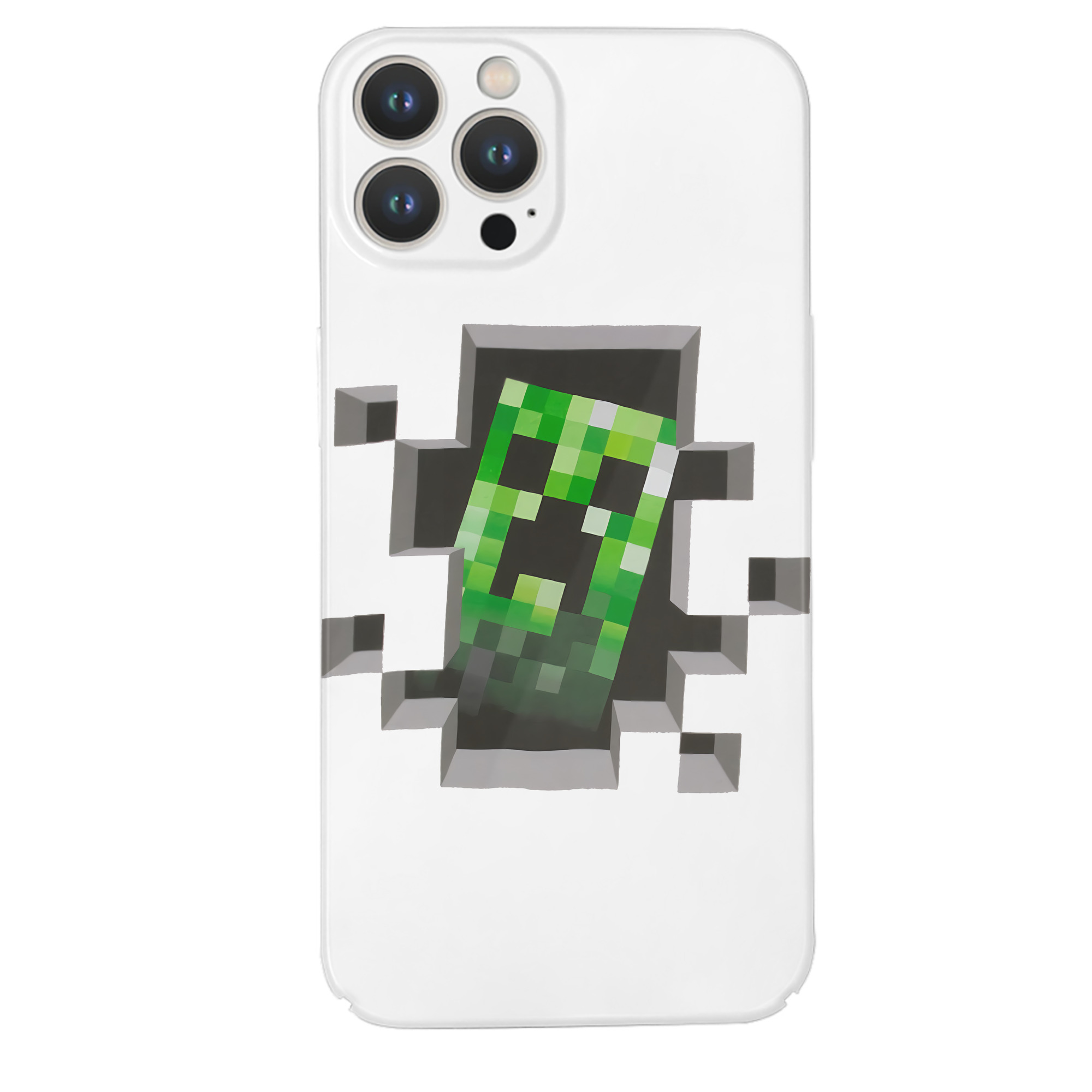 （画像用） マインクラフト ブロックの世界 Minecraft MC Block world 【iPhone 14シリーズ対応】ハードケース